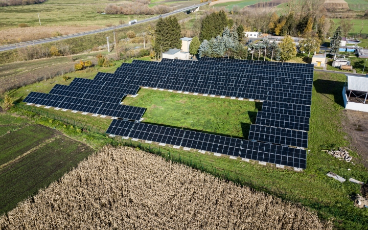 Budowa instalacji fotowoltaicznej na terenie Oczyszczalni Ścieków przy ul. Gródeckiej 116 w Hrubieszowie